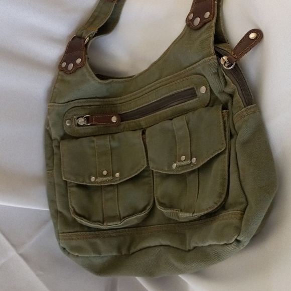 COPY - Women or men's army green cloth bag - Picture 2 of 9